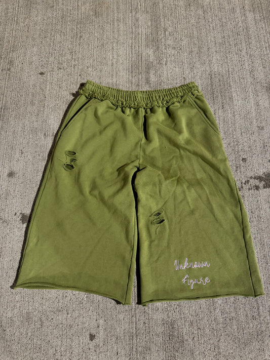 Matcha Berry 3/4 Shorts