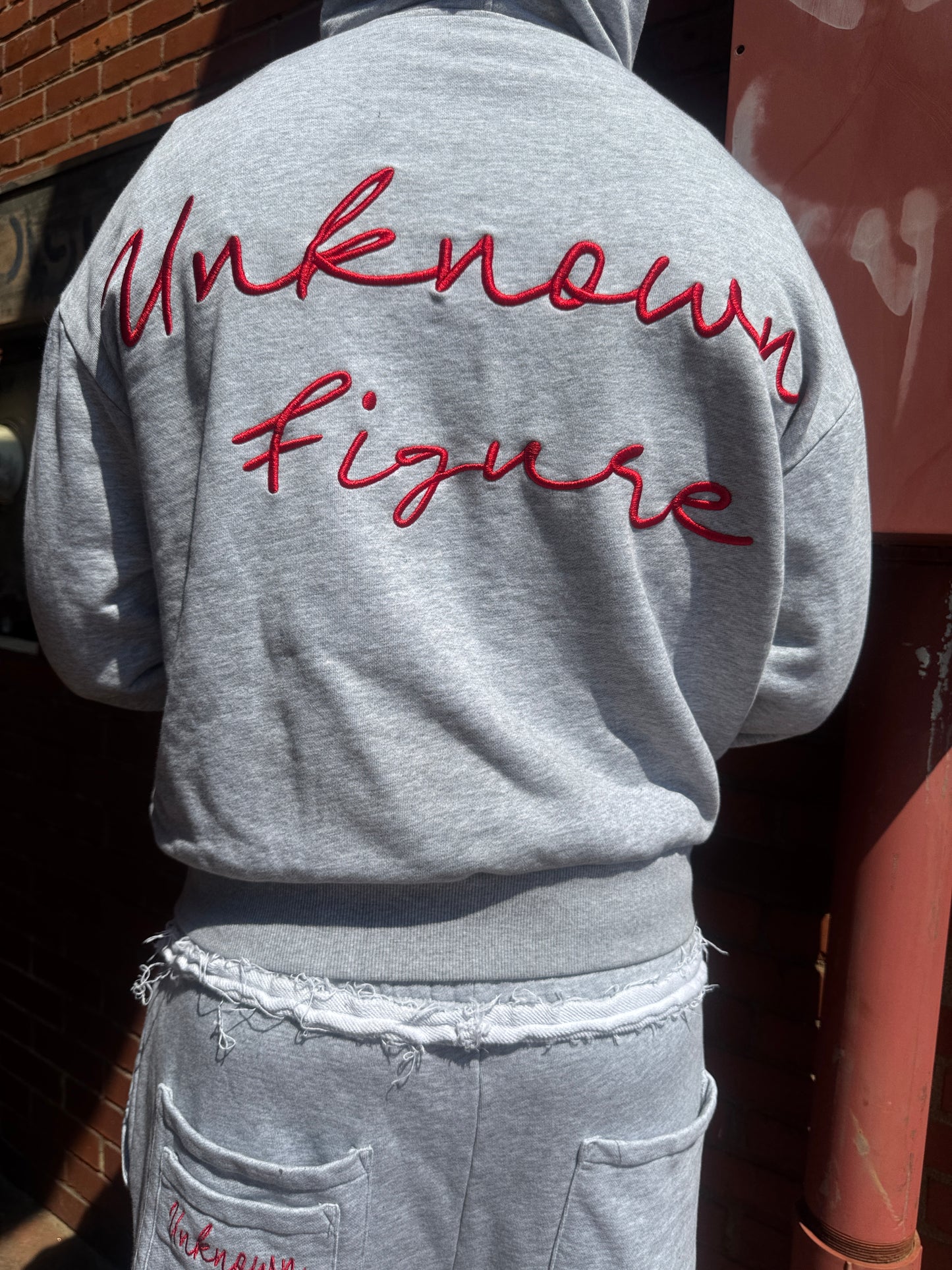 Military Red Zip Up